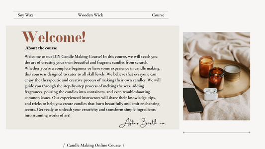 Virtual Candle Making Course
